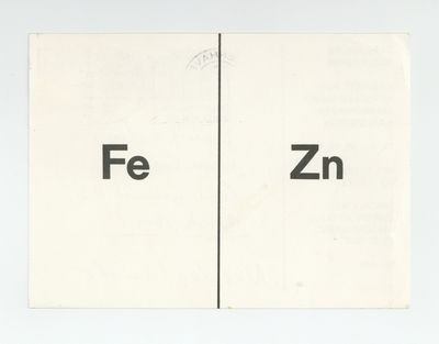 Exhibition postcard: Carl Andre: Skulpturen (11 September-10 October 1976)