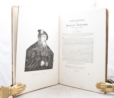 Porte-feuille for historiska teckningar. Utgifven…