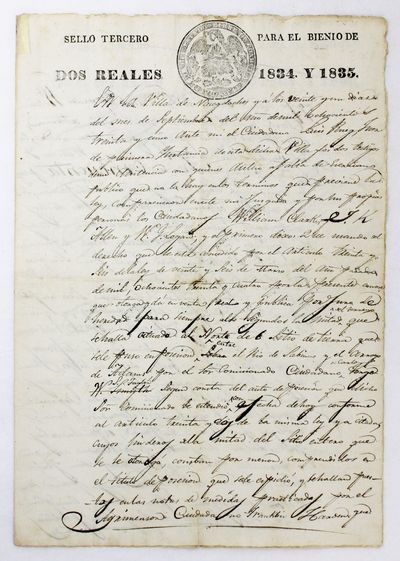 [Manuscript Document Regarding Sale of Land East of Nacogdoches in Late 1835]