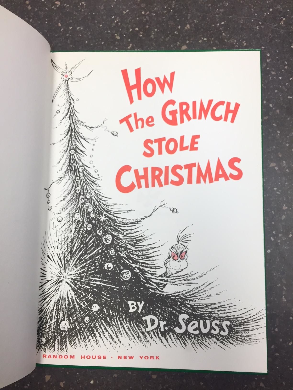 HOW THE GRINCH STOLE CHRISTMAS [SIGNED]