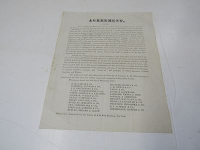 Agreement Dated December 23, 1871 Related to Sale of Cloth & Discounts