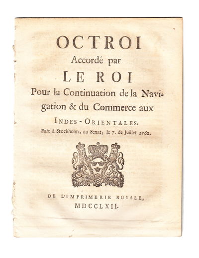 Octroi accordé par le Roi pour la continuations…