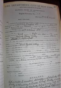 cover of New York Fire Department Reports of Operations 1910-11.