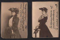 Two 1901 Inscribed Cabinet Card Photographs. de Marlowe, Julia (born Sarah Frances Frost) 1865-1950