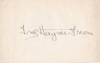 BOLD SIGNATURE OF AMERICAN FEMINIST AUTHOR AND ACTIVIST INEZ HAYNES IRWIN.