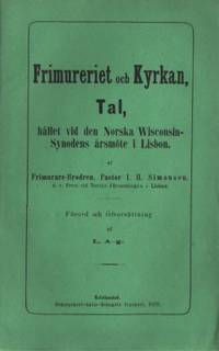 Frimureriet och Kyrkan, Tal, Hållet vid den…
