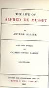 THE LIFE OF ALFRED DE MUSSET
