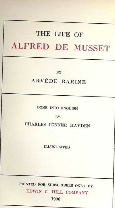 THE LIFE OF ALFRED DE MUSSET