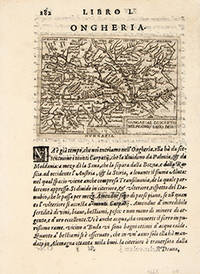 ONGHERIA. HUNGARIA DESCRIPTO WOLFGANGO LASIO DESC. by Giovanni BOTERO - 1598 - from Peter Harrington (SKU: 56270)