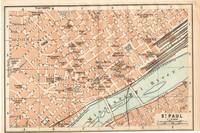 Baedeker City Plan: Map of St. Paul