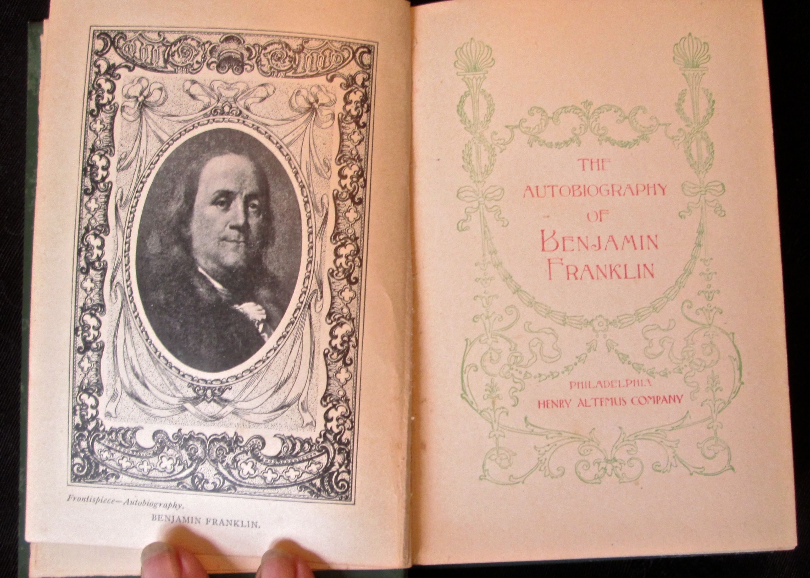 The Autobiography of Benjamin Franklin by Benjamin Franklin | green
