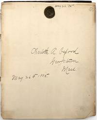 Diary of Charlotte A Osgood of Georgetown, MA