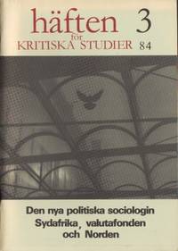 Häften för kritiska studier 3 1984.