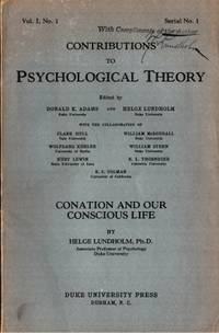 Conation and our Conscious Life. Prolegomena to a…