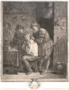 The Surgeon (removing a growth from the back of his patient) engraved by Jacques Coelemans, 1703. 19 x 24.5 cm