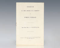 cover of Speech In The House of Commons on Women’s Suffrage.