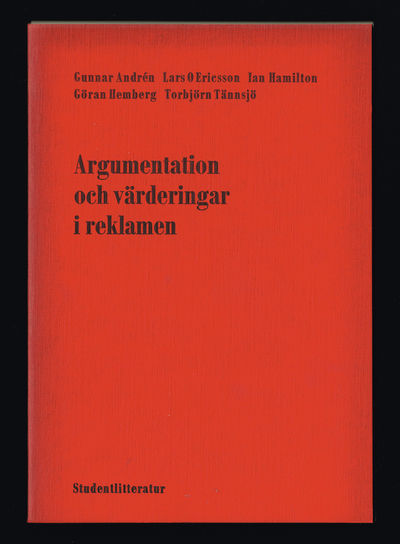 Argumentation och värderingar i reklamen.