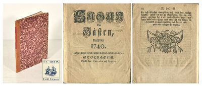 Sagan om hästen, utgifwen 1740.