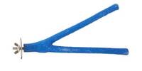 A&E Cage Company 0.75" x 8" Forked Sand Covered Perch - Small Sandstone