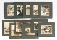 A group of eleven vintage gelatin silver photographs (circa 1920s) mounted individually on...