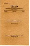 Ritson's Bibliographia Scotica. Reprinted from PMLA . . . quarterly Volume LII, March 1937, Number 1