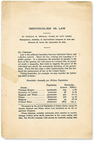 Individualism vs Law