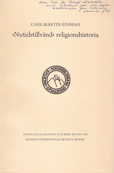 ”Nutidstillvänd” religionshistoria. Särtryck ur…