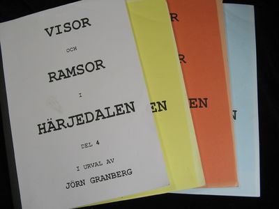 VISOR OCH RAMSOR I HÄRJEDALEN 1-4.