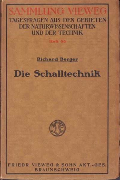 Die Schalltechnik.