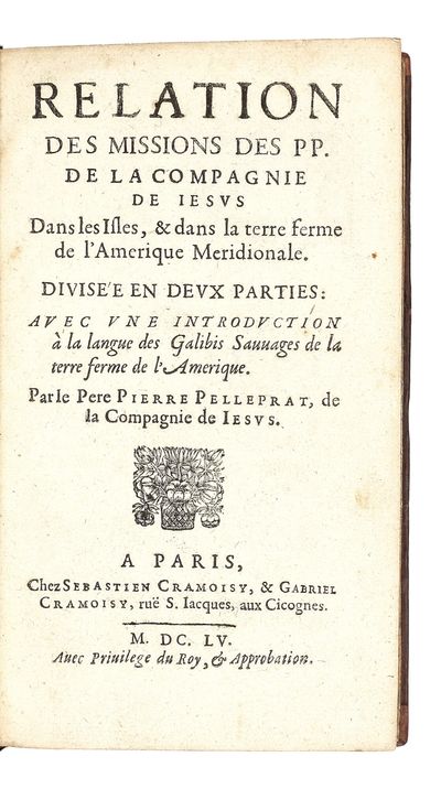 Relation des missions des PP. de la...; (photo 1)