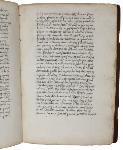 (De Consolatione Philosophiae / Consolation Philosophiae i.e. The Consolation of Philosophy). Original handwritten Medieval manuscript on paper.  - [15TH CENTURY MANUSCRIPT COPY OF THE KEY WORK OF MEDIEVAL PHILOSOPHY] (photo 2)