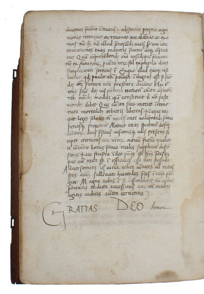 (De Consolatione Philosophiae / Consolation Philosophiae i.e. The Consolation of Philosophy). Original handwritten Medieval manuscript on paper.  - [15TH CENTURY MANUSCRIPT COPY OF THE KEY WORK OF MEDIEVAL PHILOSOPHY] (photo 4)