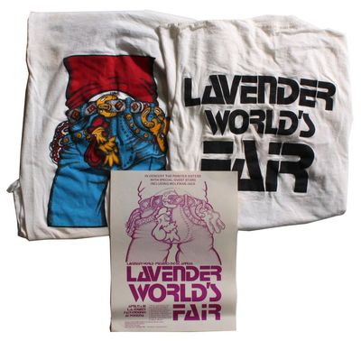 [Flyer and T-Shirt For Lavender World's Fair]