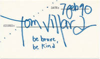 Signature and Inscription by Tom (1953-94) VILLARD - Signed - from Main Street Fine Books & Manuscripts, ABAA (SKU: 39107)