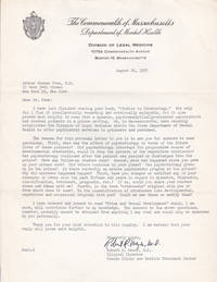 TWO TYPED LETTERS TO PSYCHIATRIST AND CRIMINOLOGIST DR. ARTHUR N. FOXE SIGNED BY PSYCHIATRIST ROBERT R. MEZER.