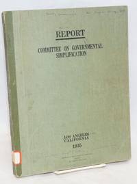 image of Report: Committee on Governmental Simplification