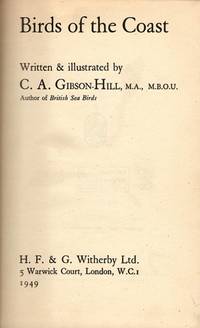 Birds of the Coast by C A (text & Illustrations) Gibson-Hill - from Cover to Cover (SKU: 9876)