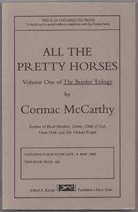 All the Pretty Horses by McCARTHY, Cormac - 1992