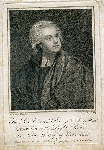 A. M. & M.D., Chaplain to the Right Reverend the Lord Bishop of Kildare. Engraved Portrait by J. Jones after M. Brown