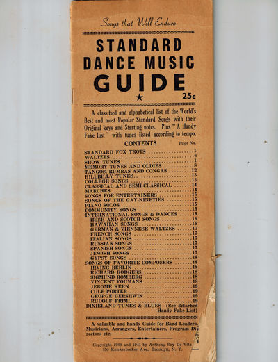 Standard Dance Music Guide; Songs That Will Endure