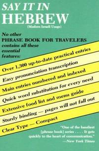 Say It in Hebrew Modern Dover Language Guides Say It Series