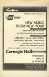 Steve Reich, Philip Glass, Sun Ra, John Ashbery, and others (Original poster for the 1981 performance)