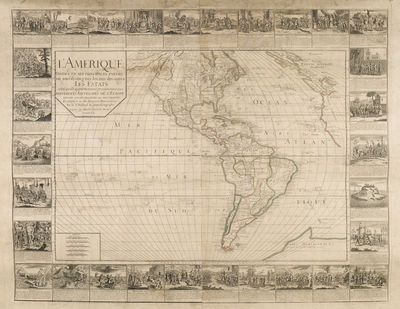 A French Wall Map of the Western Hemisphere