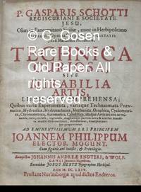 image of Technica Curiosa, sive Mirabilia Artis, Libris XII. Comprehensa; Quibus varia Experimenta, variaque Technasmata Pneumatica, Hydraulica, Hydrotechnica, Mechanica, Graphica, Cyclometrica, Chronometrica, Automatica, Cabalistica, aliaque Artis arcana ac miracula, rara, curiosa, ingeniosa, magnamque partem nova_antehac inaudita, eruditi Orbis utilitati, delectationi, disceptationique proponuntur.