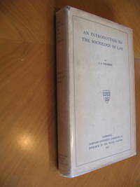 An Introduction To The Sociology Of Law (First Edition 1939)