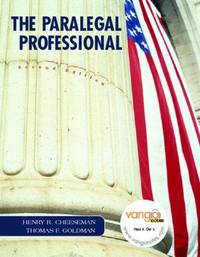 The Paralegal Professional by Henry R. Cheeseman; Thomas F. Goldman - 2006