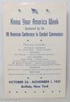 Know Your America Week: Sponsored by the All-American Conference to Combat Communism; October 26 - November 1, 1951, Buffalo, New York
