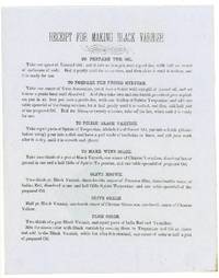 Receipt for Making Black Varnish