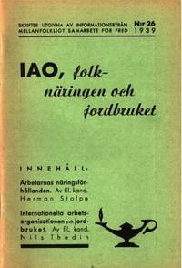 IAO, folknäringen och jordbruket.
