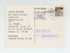 Exhibition postcard: Ulrich Rückriem Bei Konrad Fischer (16 December 1969-9 January 1970)